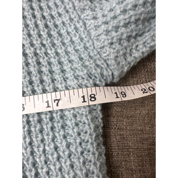 SO Goods For Life Womens Light Blue Acrylic Sweater Size Small Long Sleeves - Picture 6 of 7